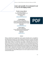 Design For Manufacture and Assembly of An Automated Wood Cutter: Case For Developing Country