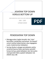 Pendekatan Top Down Versus Bottom Up PDF