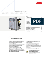 Installation and Service Instructions 12 ... 36 KV - 630 ... 3150 A - 16 ... 50 Ka