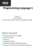 3.variables & Operators