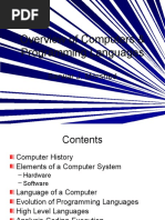 Overview of Computers & Programming Languages: Sarwar J. Morshed