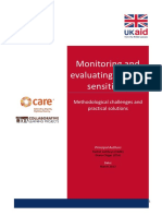 Monitoring and Evaluating Conflict Sensitivity - Challenges & Practical Solutions PDF