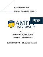 Assignment On International Criminal Courts