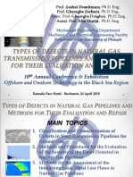 Types and Evaluation of Defects in Natural Gas Pipelines
