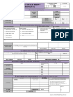 Confined Space Entry Certificate: (Issued by HSE)