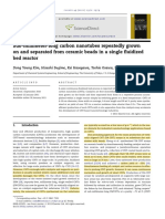 Sub-Millimeter-Long Carbon Nanotubes Repeatedly Grown On and Separated From Ceramic Beads in A Single Fluidized Bed Reactor