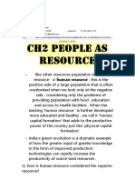 Economics Notes People As Resource