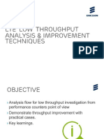 Lte Low Throughput Analysis and Improvement Techniques PDF