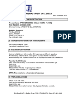 Apricot Kernel Shell MSDS