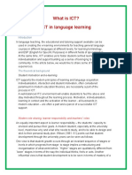 30 Applied Linguistics. ICT ELT. Summary. Danae Zavaleta