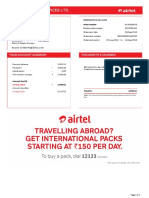 Bharti Airtel Services LTD.: Your Account Summary This Month'S Charges