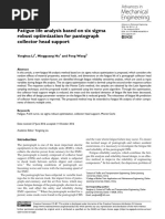 Fatigue Life Analysis Based On Six Sigma Robust Optimization For Pantograph Collector Head Support