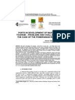 Ports in Development of Maritime Tourism - Problems and Challenges. The Case of The Pomeranian Region