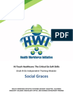 Social Graces: Hi-Touch Healthcare: The Critical Six Soft Skills