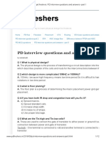 PD Freshers - PD Interview Questions and Answers - Part 1 PDF