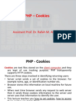 PHP - Cookies: Assistant Prof. Dr. Rafah M. Almuttairi