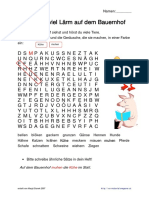 Laerm Bauernhof Arbeitsblatt PDF