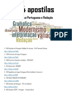 74 APOSTILAS DE LÍNGUA PORTUGUESA E REDAÇÃO