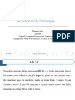 ε-NFA to NFA Conversion