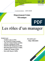 Rapport Les Roles Du Manager