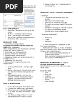 MICROSOFT EXCEL - Electronic Spreadsheet