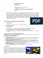 Tercer Modulo de 6° Vertebrados e Invertebrados