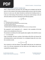 Eccentric Load On Column Footing PDF