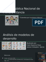 Política Pública Nacional de La Primera Infancia