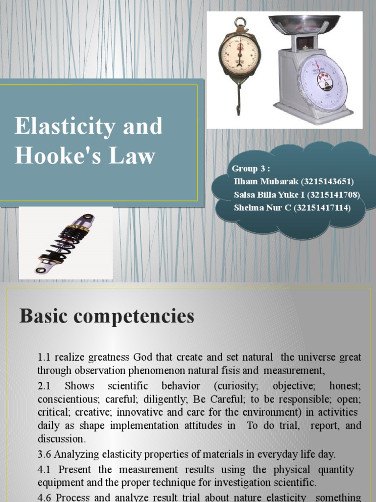 Hooke Law Basic | PDF | Young's Modulus | Elasticity (Physics)