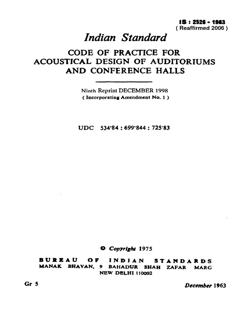 Acoustic Design For Auditorium and Conference Halls PDF | PDF | Curtain ...