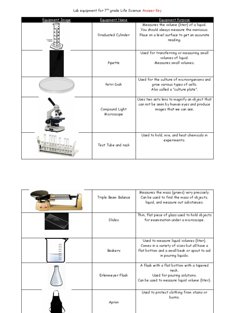 Lab Equipment Answer Key PDF Optics Applied And Interdisciplinary