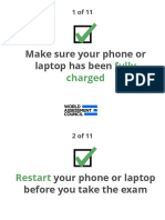 Make Sure Your Phone or Laptop Has Been: Fully Charged