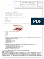 Taller de Matematicas Grado Tercero