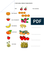 Ingles 0306 Fruits Plural Form PDF