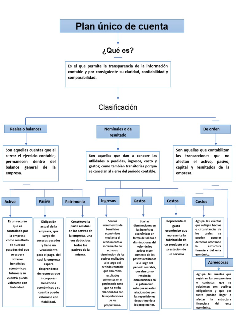 Plan Unico de Cuenta | PDF | Beneficio (economía) | Contabilidad