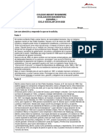 Examen Diagnóstico Español I MR PDF