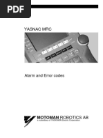 Yasnac MRC Alarm and Error Code