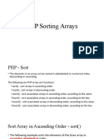 PHP Sorting Arrays