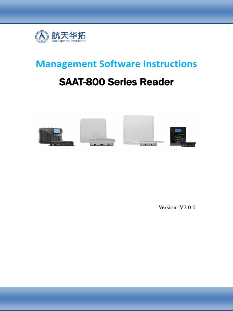 SAAT-800 Reader Software Guide | PDF | Installation (Computer Programs ...