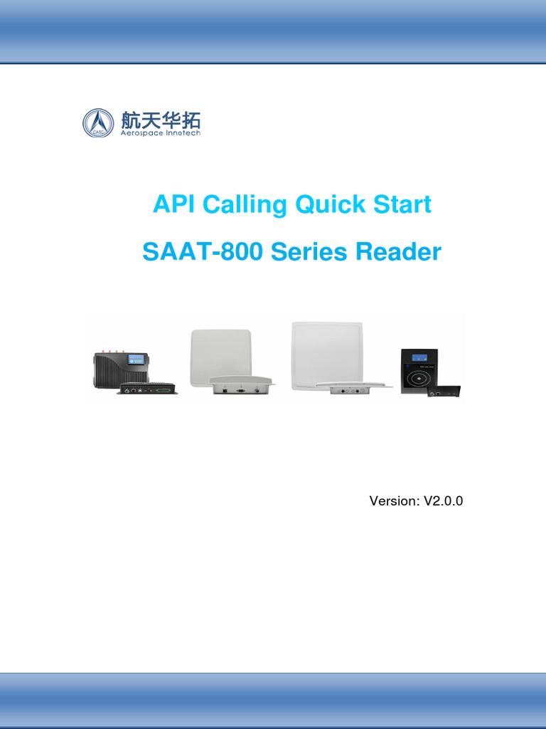 SAAT-800 Series Reader API Guide | PDF | Subroutine | Integer (Computer ...