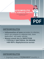 Osteomyelitis: (Acute, Subacute, Chronic)