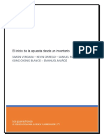 El Inicio de La Apuesta Desde Un Inventario 7°2