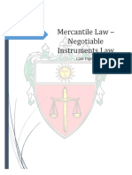 Negotiable Instruments Law - cASES PDF