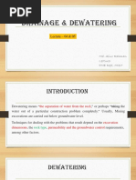 Lec-04 & 05 Draiage & Dewatering