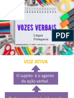 Vozes verbais/ sigla, abreviação e abreviatura