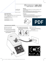 C020100 Model LPD - C020200 Model MSD: Warnings: Caution