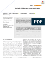 The Prevalence of Obesity in Children and Young People With Down Syndrome