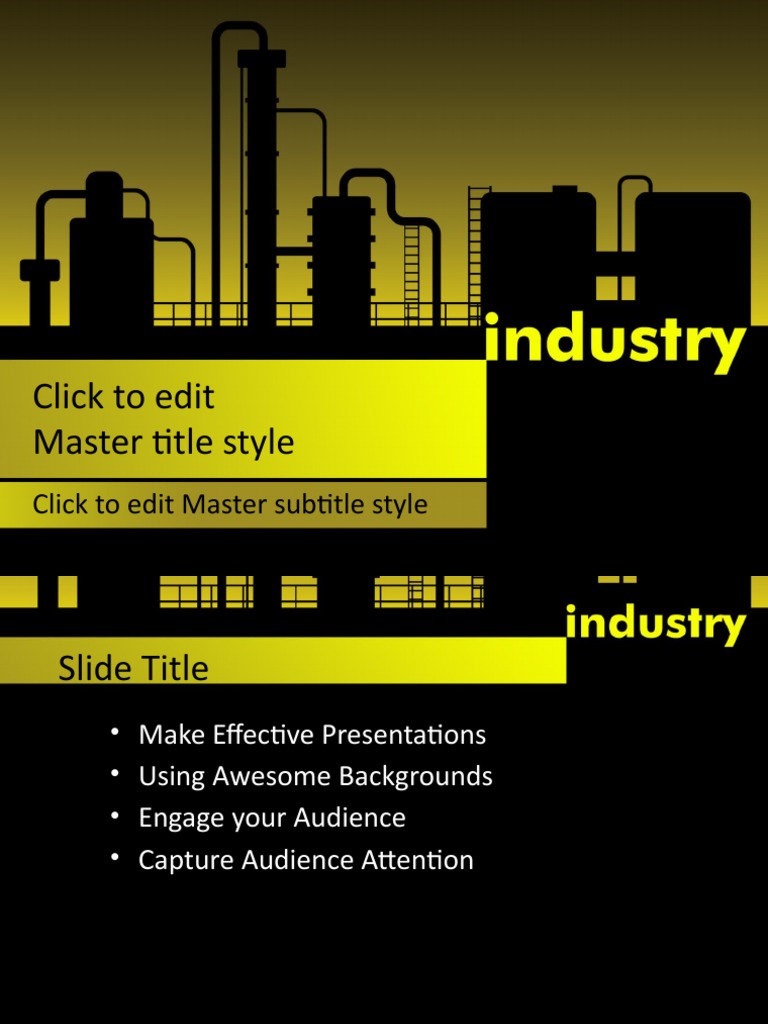 Manufacturing Industry PPT Template 0001 | PDF
