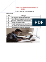 Consejos para Estudiar en Casa Desde Casa - Cesar Alejandro Villarraga Beltran 8-2