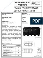Eccl093 - Sistema Septico Integrado Septilisto de 1650 LTS